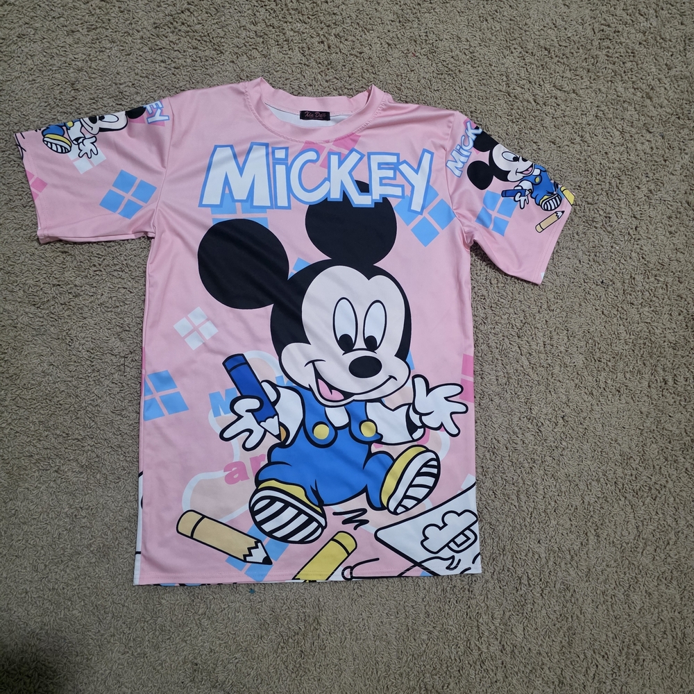 Mickey Mouse Pink Tshirt Dreee